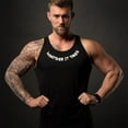 thumbnail image 4 of 5% Nutrition Rich Piana Whatever It Takes Mens Bodybuilding Tank Top, Black Sleeveless Workout Shirt, 4 of 5