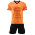 thumbnail image 1 of Odeerbi Niños Niñas Malla Fútbol Formación Uniforme Conjunto Gradiente Manga Corta Camiseta Shorts Rápido Seco Conjunto Atlético Para 1-14 Años, 1 of 9