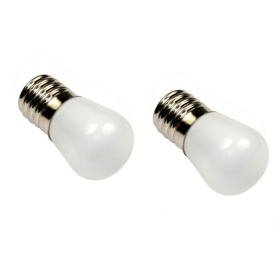 HQRP 2-Pack 110V E17 Base LED Bulbs for Fridge / Refrigerator / Freezer / Microwave / Range Hood Lights