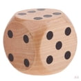 thumbnail image 1 of 4x Dados De Madera Extragrandes Con Esquinas Redondeadas D6 Dados De Seis Caras 5cm Marrón Sunnimix Juego de mesa de dados de madera, 1 of 8