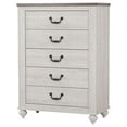 thumbnail image 4 of Pemberly Row Contemporary 5-drawer Farmhouse Wood Chest in Gray Finish, 4 of 12