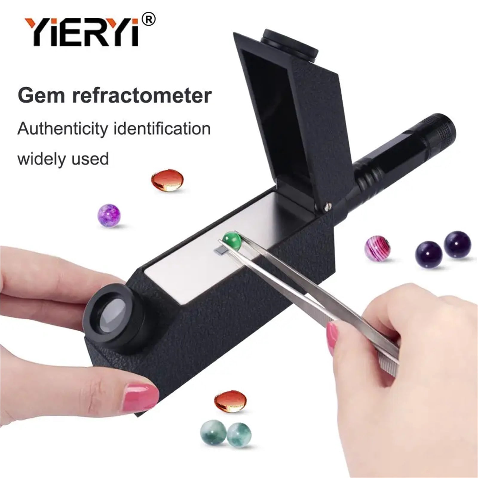 Instrument Tool Refractometer Diamond Detector External With Light Source Measurement Range