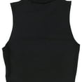 thumbnail image 4 of Elevenparis Womens Snap Front Cropped Tank Top, Black, X-Large, 4 of 5