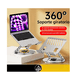 thumbnail image 5 of Base Soporte Para Laptop, tableta Portátil Ajustable, Base Redonda Lab.G Plateado, 5 of 5