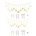 thumbnail image 4 of Billuyoard Fase lunar Decoración para colgar en la pared Garland Boho Home Art Ornament para el dormitorio Sala de estar Decoración del hogar No.01 Billuyoard HA004002-01, 4 of 6