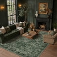 thumbnail image 4 of BERTHMEER 6'x9' Washable Area Rugs for Living Room Vintage Green Bedroom Kitchen Rugs Non Slip Carpets Office Farmhouse Dorm Dining Room Oriental Traditional Distressed Rugs, 4 of 8