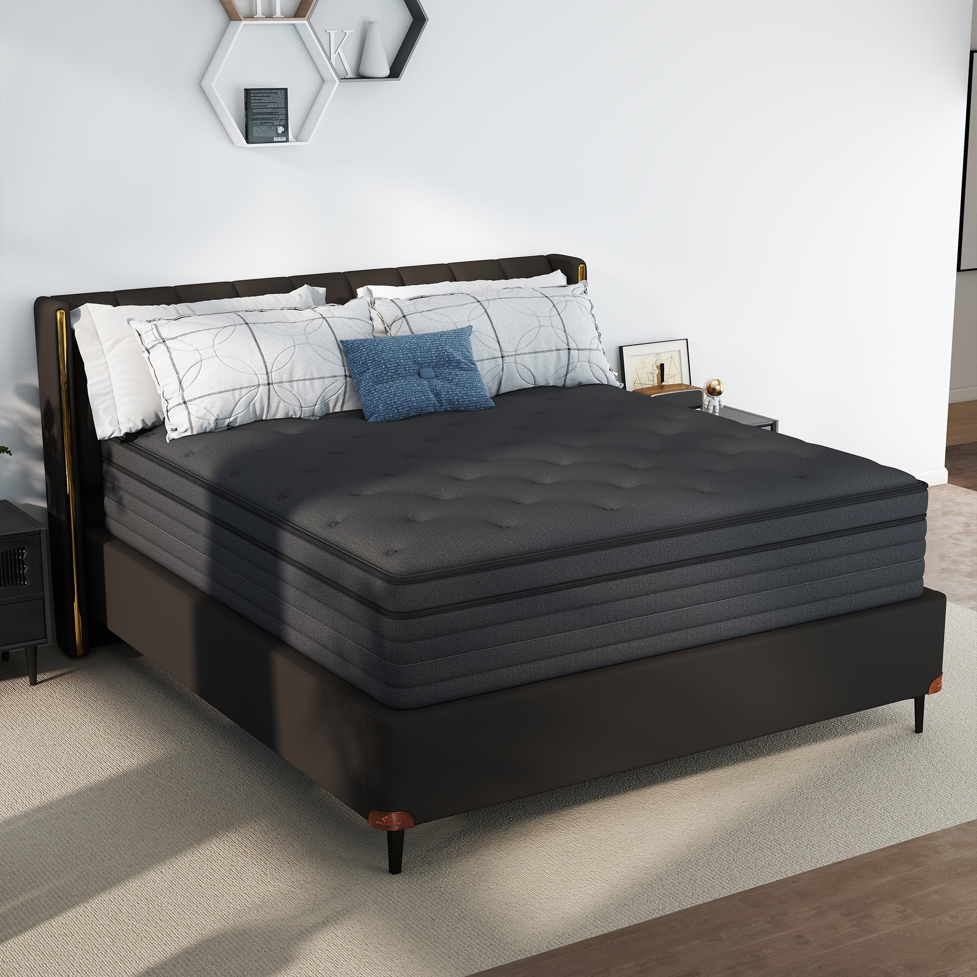 Mulinature 14inch King Mattress,Hybrid Mattresses Medium Firm in a Box