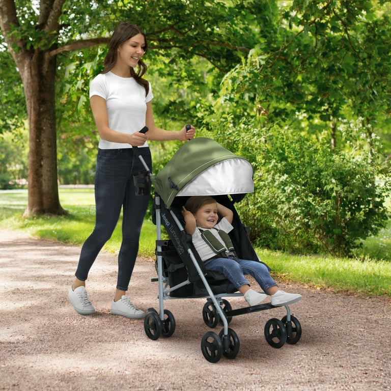 Green baby stroller hotsell