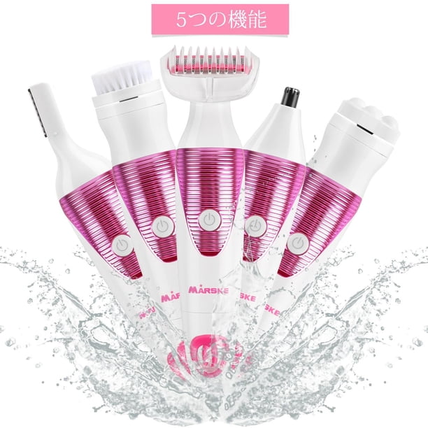 Maquinilla De Afeitar Eléctrica Para Mujer Lady Electric Shaver 5 En 1 Recargable Wet And Dry Body Hair Remover Vogacara CE006745-00