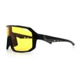 thumbnail image 6 of Xloop Mens HD Night Driving Lens Oversized Shield Sport Plastic Sunglasses [Matte Black], 6 of 7