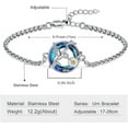 thumbnail image 2 of Hummingbird Circle Urn Bracelet for Ashes for Women Crystal Cremation Jewelry Ashes Bracelet Bangle Keepsake Pendant Memorial Jewelry Gifts, 2 of 7