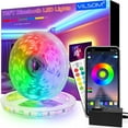 thumbnail image 1 of shiyou-70FT LED Strip Lights, Bluetooth RGB LED Lights with App and Remote Control, Music Sync Color Changing LED Lights for Bedroom, Ceiling, Kitchen, Party, Home Decoration, 1 of 4