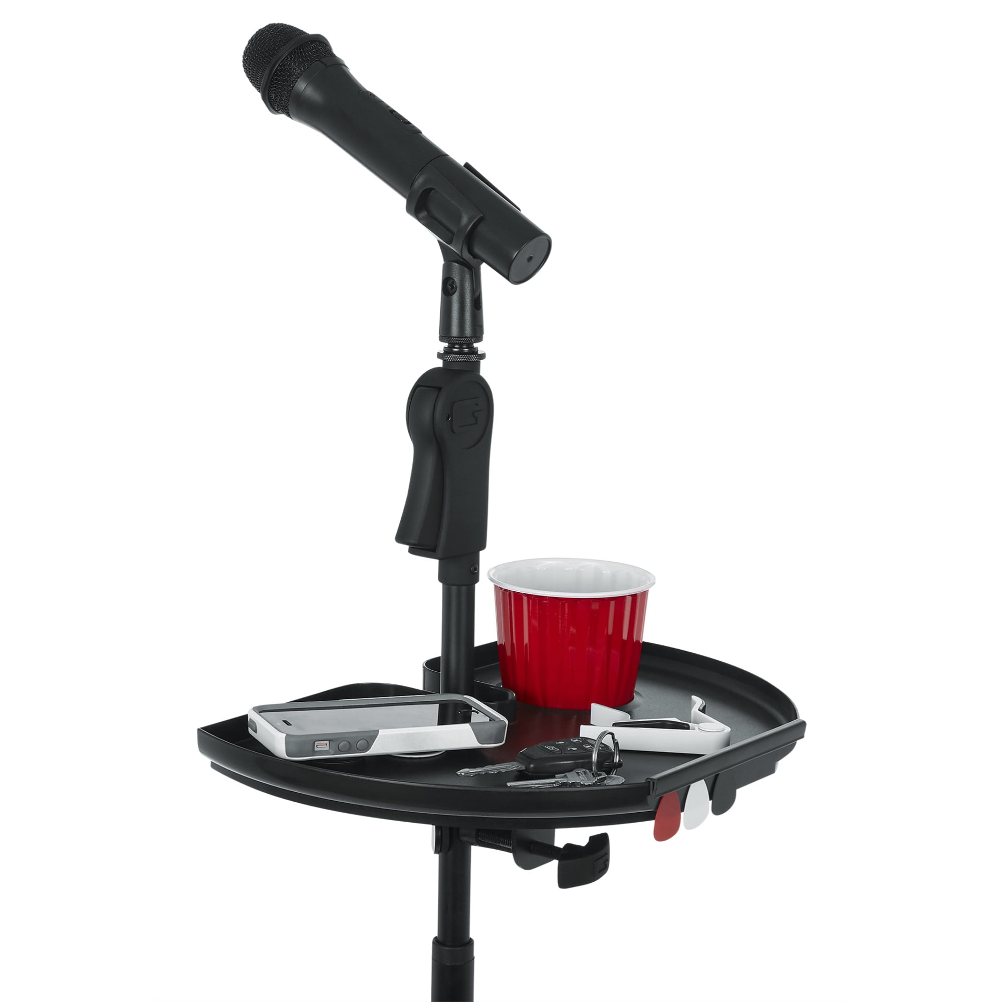 Drinks Holder Metal Pint Glass holder for Microphone/Mic Stand Live Performance 