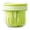 Green, variant on Tuscom Portable Fruit Storage Cup with Drain Strainer, BPA Free Two-Layer Produce Container for Picnic Lunch Snack, Leakproof Fresh Fruit Keeper Orange