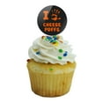 thumbnail image 5 of I Love Cheese Puffs Hand Print and Crumbs Funny Cupcake Picks Toppers Decoration Set of 6, 5 of 6