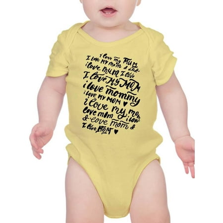 

I Love Mommy Bodysuit Infant -Smartprints Designs 12 Months