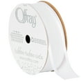 thumbnail image 2 of (4 pack) Offray Ribbon, White 7/8 inch Arabesque Ribbon, 9 feet, 2 of 14