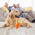 thumbnail image 3 of Durable Carrot Pineapple Chew Toy for Puppies and Dogs with Teeth Cleaning Rubber Design Indestructible Pet Toy, 3 of 7