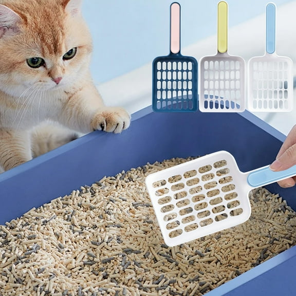 Yannianjz under $5 Cat Litter Scoop, Cat Litter Scooper Long Handle Deep Shovel Cat Scooper Kitty Litter Scoop for Cat Sand Toilet Cleaning
