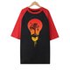 thumbnail image 4 of Tops con estampado de sol de playa de manga corta de ocio con cuello redondo de verano para mujer OAVQHLG3B Store lin121212, 4 of 5
