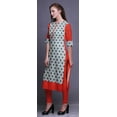 thumbnail image 3 of Bimba Robes Tuniques Droites pour Femmes Imprimé Kurta d'Été, 3 of 6