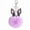 Purple P, variant on Latrodar 8CM Cute Dog Keychain Pendant Women Key Ring Pompoms Key Chains Purple