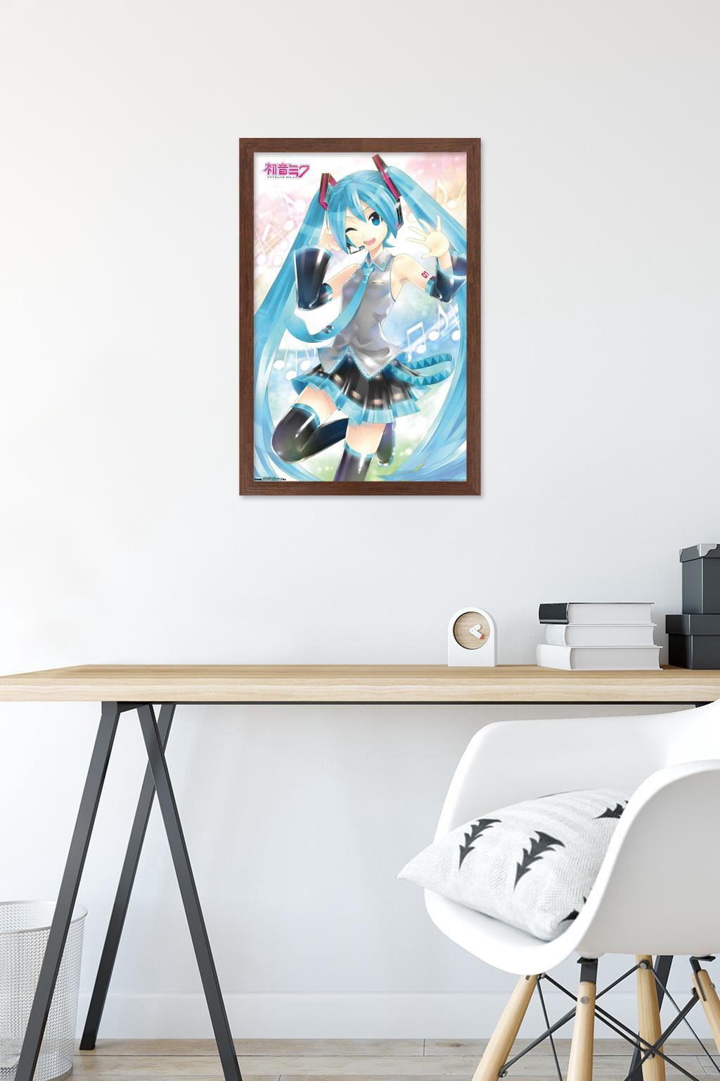 Hatsune Miku - WaVing Wall Poster, 14.725" x 22.375", Framed