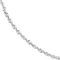 thumbnail image 4 of 14K White Gold Women's 22" 2.15mm Diamond Cut Rope Chain Necklace, 4 of 4