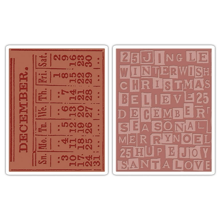 Sizzix Texture Fades Plastic Embossing Folder, 2 Pack - Walmart.com