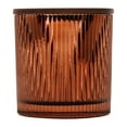 thumbnail image 3 of Better Homes & Gardens Farm Apple Pumpkin Scented Cotton 2-Wicks Ribbed Mecury Glass Jar Candle with Wooden Lid 12oz, 3 of 7