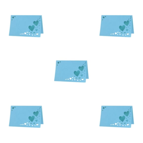 Toystoory 50 Uds. Pantalla de papel nombres de invitados con estilo con tarjetas de nombre de boda corazón ahuecado tarjeta de identificación Type2 NO2