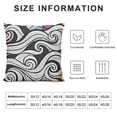 thumbnail image 5 of SHANXI Throw Pillow Covers Black and White Print Cushion Cover Soft Pillow Cases for Home Sofa Bed Chair Car Office Decorative 22x22in, 5 of 5