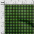thumbnail image 1 of oneOone Viscose Chiffon Green Fabric Check Fabric For Sewing Printed Craft Fabric By The Yard 42 Inch Wide, 1 of 1