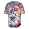 thumbnail image 2 of Maltese Patriotic Welcome for 4Th of July Independence Day All Over Print 3D Baseball Shirt Maltese Dog Lover Gifts Idea Softball Sport - 00010, 2 of 6