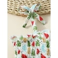 thumbnail image 5 of Infant Baby Girl 2Pcs Summer Outfits Sleeveless Fruit Print Smocked Romper Dress with Headband Set, 5 of 9