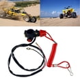 thumbnail image 2 of TIERPOP For ATV Motorcycle Dirt Pit Bike Outboard Cut Off Lawn Mowers Emergency Engine Kill Stop Switch with Tether Lanyard Cord, 2 of 10