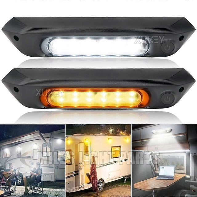 Waterproof RV LED Awning Porch Light Exterior Interior 12V Caravan Boat Lamp Bar
