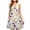 E-Yellow, variant on Women's Casual Plus-Size Sleeveless Round Neck Short Floral Dress Yellow