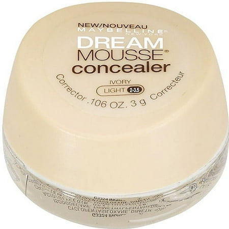 Maybelline New York Dream Smooth Mousse Corrector Concealer, 20 Classic Ivory, 0.106 Oz.