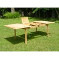 thumbnail image 2 of Teak Dining Set:8 Seater 9 Pc -94" Rectangle Table, 6 Armless and 2 Osborne Arm/ Captain Chairs Outdoor Patio Grade-A Teak Wood WholesaleTeak #WMDSOSb, 2 of 7