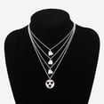 thumbnail image 3 of Myospark Heart Silver Necklaces, Stainless Steel, Cable, Includes Velvet Bags, 3 of 7