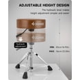 thumbnail image 3 of Drum Throne Donner DT-150 Professional Hydraulic Marrón, 3 of 6