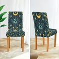 thumbnail image 3 of Yayeee 2 Pack Dining Chair Covers Stretch Parson Chairs Slipcovers Seat Protector, Green Dragon Flowers, 3 of 6