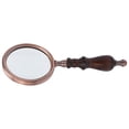 thumbnail image 4 of Lupa de lectura retro de metal 10X con mango de madera BuyWeek, 4 of 14