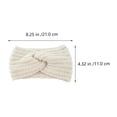 thumbnail image 2 of BEADCEST 4PCS Long Head Wraps Bands for Women Warmth and Ear Protection Medium Grey, 2 of 5