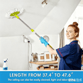 thumbnail image 7 of 360° Rotating Telescopic Mop Handle Replacement | Stainless Steel & Reinforced Plastic | 47.6" Extendable Pole | Fits Round Mop Buckets | Easy Tool-Free Installation | Wall-Mountable, 7 of 7