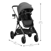 Evenflo Pivot Xpand Modular Stroller (Sabino Gray), Unisex, Infant, Toddler