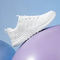 thumbnail image 3 of Dakaela Running Shoes for Women Men Mesh Breathable Walking Fashion Sneakers with Arch Support White 7, 3 of 7