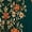 Dark Green Orange Floral, variant on Women's Short Sleeve Round Neck Midi Dress with Pockets, Casual A-Line Dress