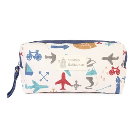 Riah Fashion SUMMER AIRPLANE COSMETIC POUCH